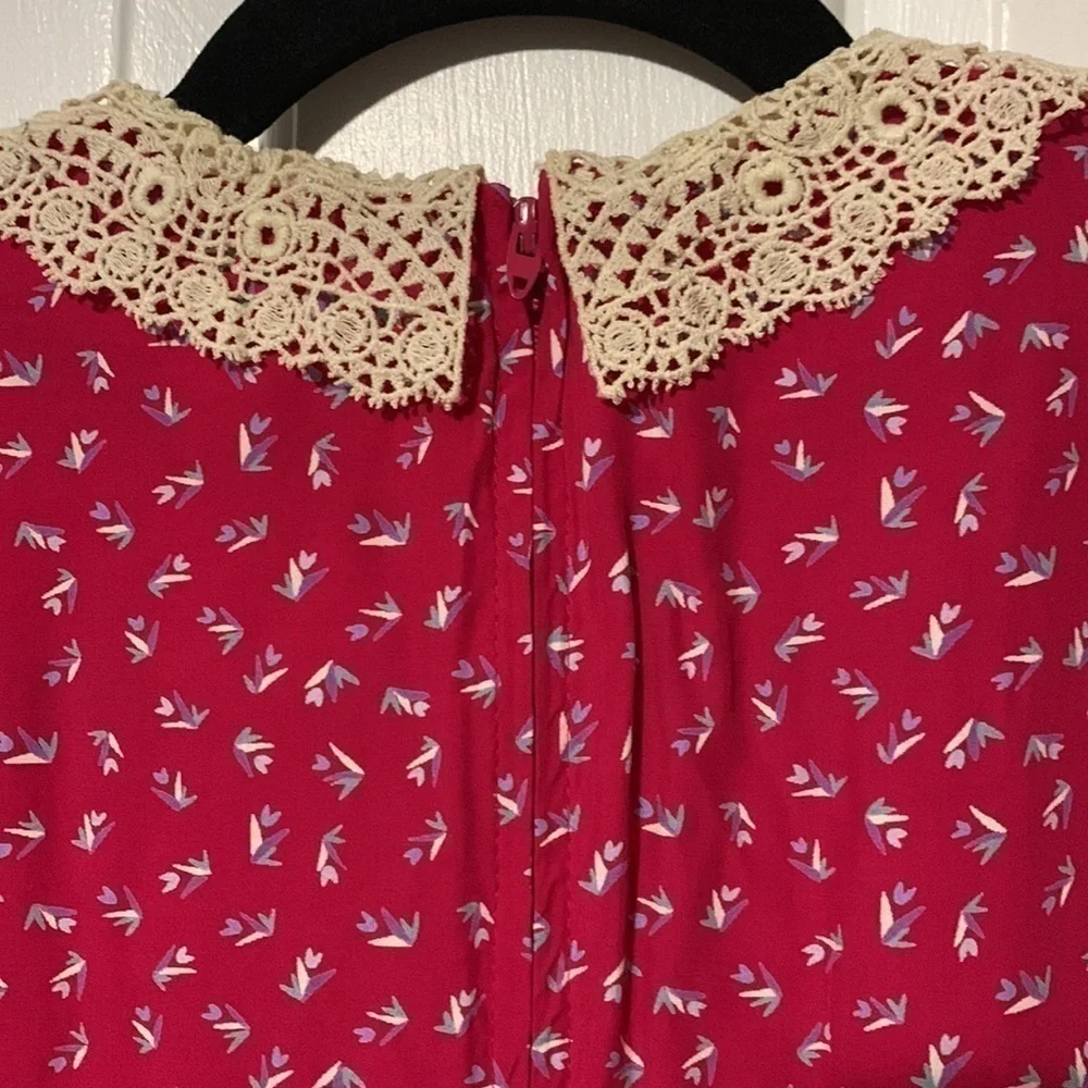 Vintage Karin Stevens by Steven Stoller pink floral dress - Picture 10 of 16